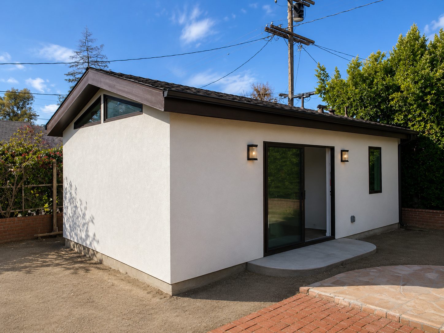 Visualization of the same garage converted to an ADU